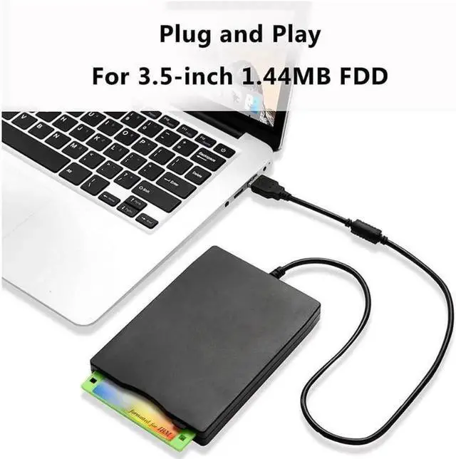 Alt view image 7 of 7 - 3.5" USB External Floppy Disk Drive, 3.5-inch Portable 1.44MB FDD Diskette Drive for Windows 2000/XP/Vista/7/8, Plug and Play Floppy Disk Reader Adapter for PC Laptop Desktop Computer Notebook