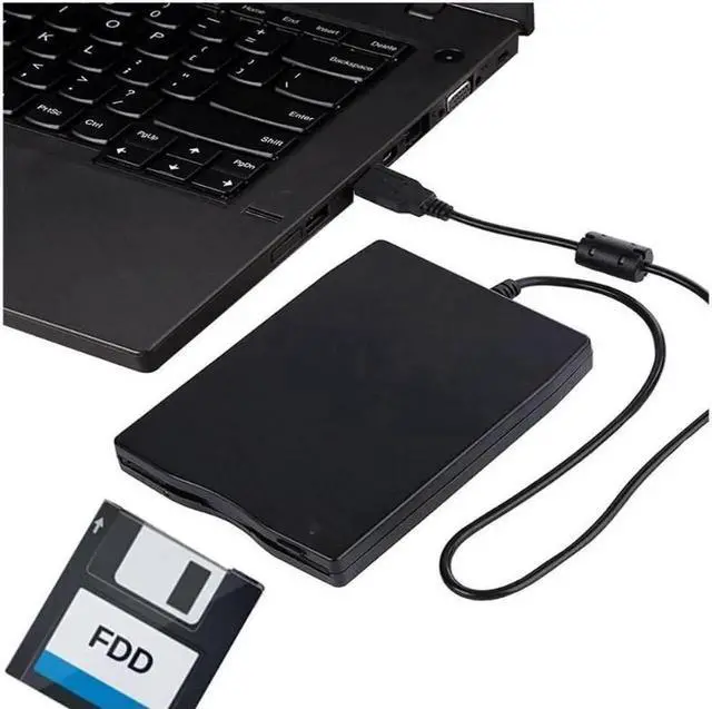Alt view image 2 of 6 - 1.44Mb 3.5" USB External Portable Floppy Disk Drive Diskette FDD for Laptop PC