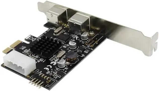 Alt view image 7 of 7 - Weastlinks PCIE to 2xPS2 PS/2 Port For PC Keyboard Mouse Adapter Card