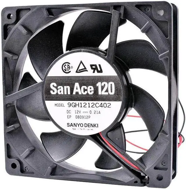 Alt view image 4 of 4 - New and 9GH1212C402 12CM 120mm fan 12025 DC 12V 0.21A Computer case High-end server cooling fan