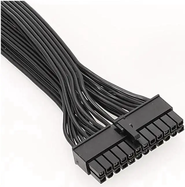 Alt view image 3 of 3 - 24PIN module cable black flat cable 10PIN 18PIN to 24PIN module cable for EV-GA power supply G+G2 G3 P2 T2 GS series
Cable Wire Gauge: 18AWG
Length: 60CM With