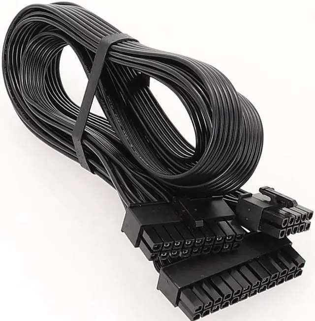 Main image of 24PIN module cable black flat cable 10PIN 18PIN to 24PIN module cable for EV-GA power supply G+G2 G3 P2 T2 GS series
Cable Wire Gauge: 18AWG
Length: 60CM With