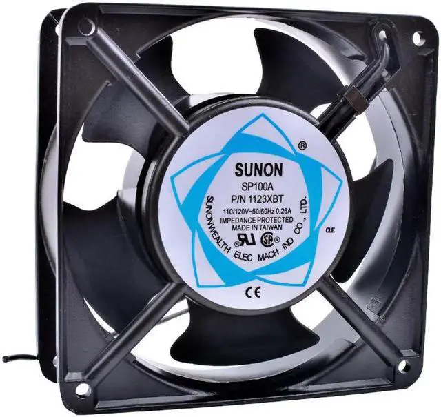 Alt view image 2 of 4 - SP100A P/N1123HBL HSL XBL 12cm 120mm fan 12038 110V Double ball bearing cabinet cooling fan