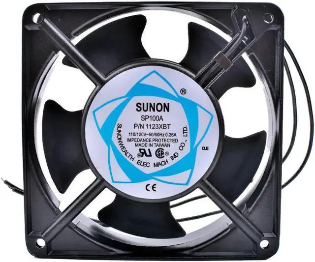 Main image of SP100A P/N1123HBL HSL XBL 12cm 120mm fan 12038 110V Double ball bearing cabinet cooling fan