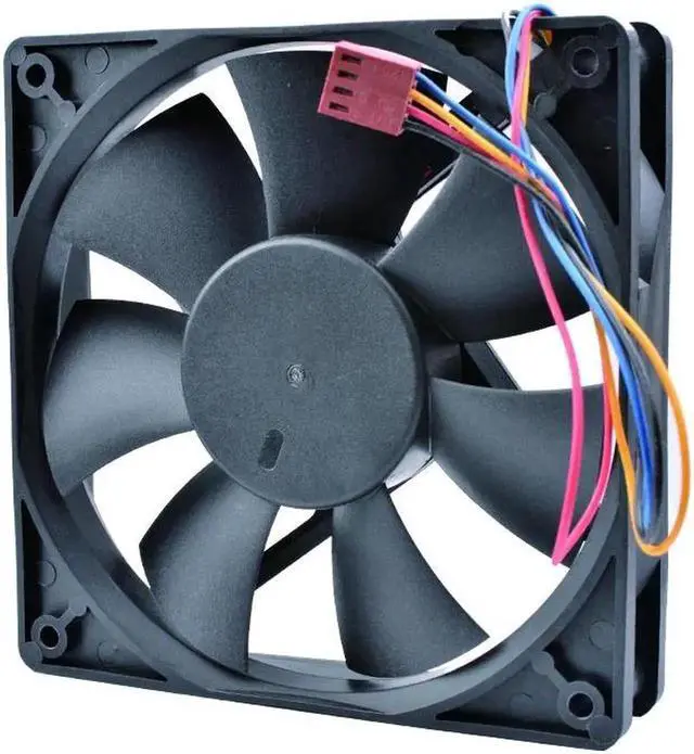 Alt view image 3 of 7 - DA12025B12LP005 120mm fan 12cm 12025 12V 0.30A 4-wire PWM computer CPU high air volume cooling fan
