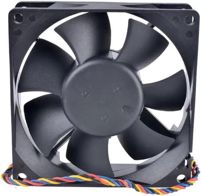 Alt view image 3 of 6 - AUB0812VH 8cm 8025 80mm fan 80x80x25mm 12V 0.41A 4-wire 4pin PWM computer motherboard CPU high air volume cooling fan