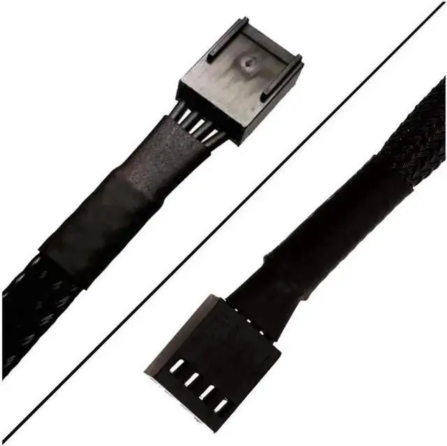 Alt view image 2 of 4 - 4 Pin PWM Fan Extension Cable,TeamProfitcom PC Fan Power Braided Sleeved Extension Cable Adapter Case 4-Pin Cooling Fans Cable 24 inches (3 Pack)