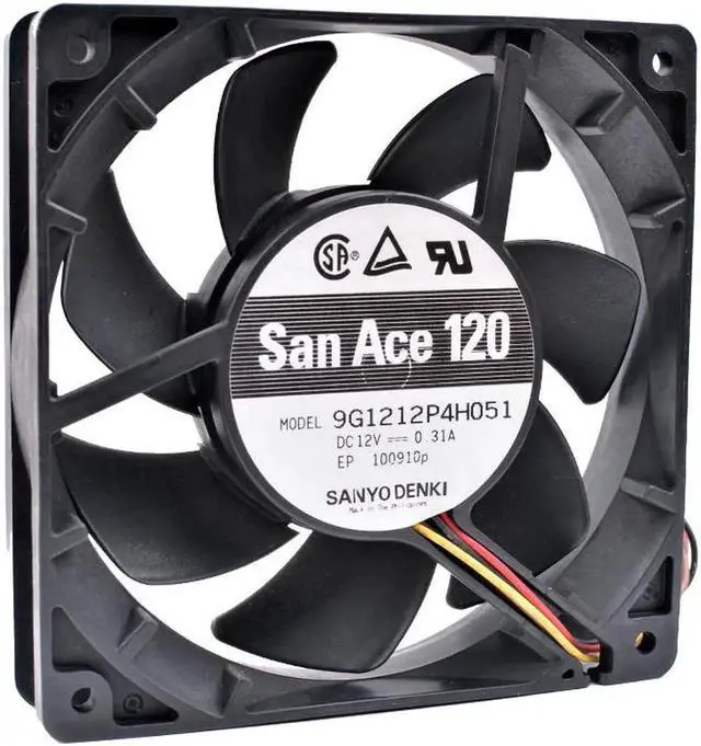 Alt view image 4 of 4 - 9G1212P4H051 12cm 12025 120mm fan 12V 0.31A 4pin PWM Computer CPU Chassis Cooling Fan