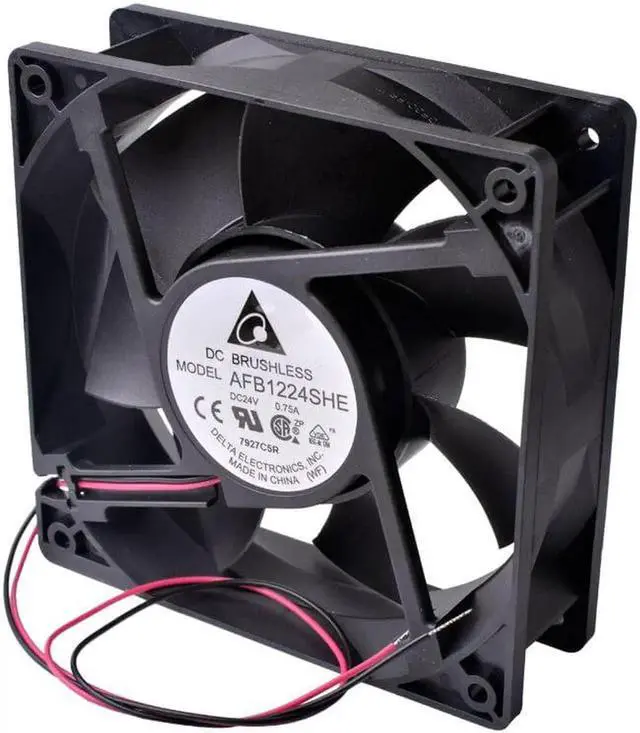 Main image of 120mm fan AFB1224SHE 120x120x38mm 24V 0.75A Double ball bearing large air volume inverter cooling fan