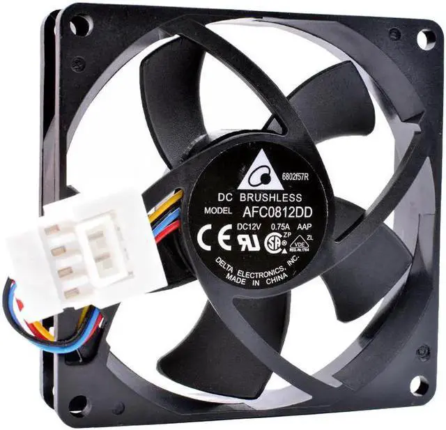 Alt view image 3 of 4 - AFC0812DD 8cm 80mm fan 8020 DC12V 0.75A Server large air volume cooling fan