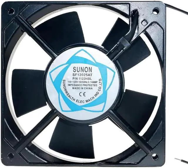 Alt view image 3 of 4 - SF12025AT 12cm 12025 120mm fan AC 110V~120V Double ball bearing aquarium fan cabinet cooling fan