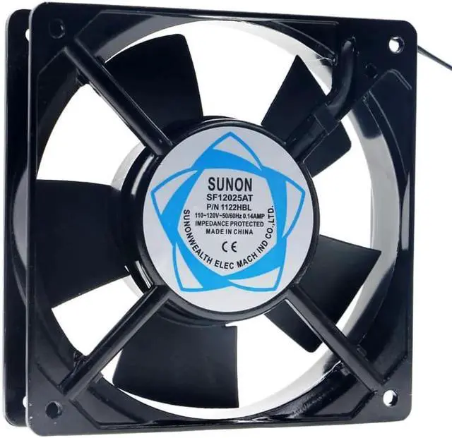 Alt view image 2 of 4 - SF12025AT 12cm 12025 120mm fan AC 110V~120V Double ball bearing aquarium fan cabinet cooling fan
