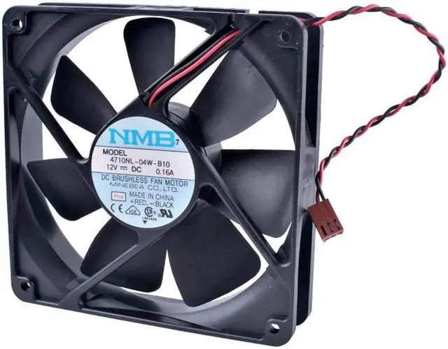 Alt view image 3 of 4 - 4710NL-04W-B10 12cm 120mm fan 12025 12V 0.16A Computer chassis power double ball bearing mute cooling fan
