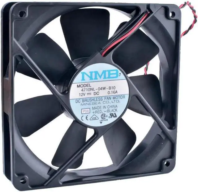 Alt view image 2 of 4 - 4710NL-04W-B10 12cm 120mm fan 12025 12V 0.16A Computer chassis power double ball bearing mute cooling fan