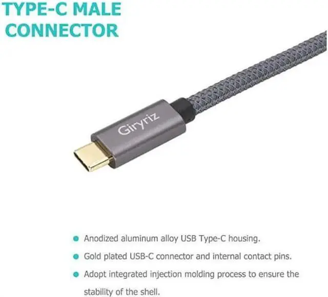 Alt view image 7 of 7 - USBC Male to USB31 Gen2 Female Adapter Cable TypeC OTG Cable Speed Up to 10Gbps Black