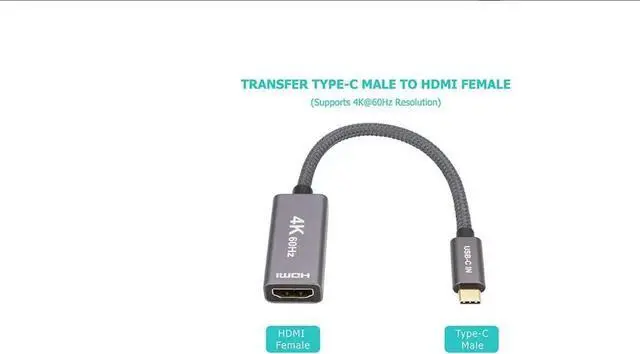 Alt view image 6 of 7 - USBC Male to USB31 Gen2 Female Adapter Cable TypeC OTG Cable Speed Up to 10Gbps Black