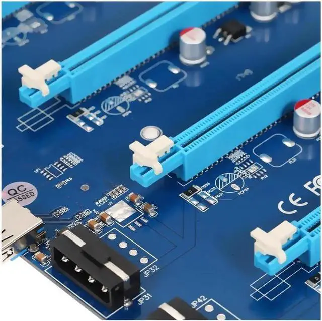 Alt view image 4 of 5 - PCI-Express PCIe 1 to 4 PCI express 16X slots Riser Card PCI-E 1X to External 4 slot Adapter PCIe Port Multiplier for Mining