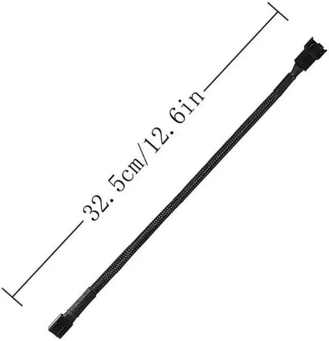 Alt view image 4 of 4 - 10Pack 4-Pin Case Male to Female PWM Fan Splitter Cable 10.6inch Sleeved Braided Adapter Computer PC Fan Power Extension Cable Converter for Computer ATX Case Compatible 3-Pin/4-Pin Cooling Fan Cable