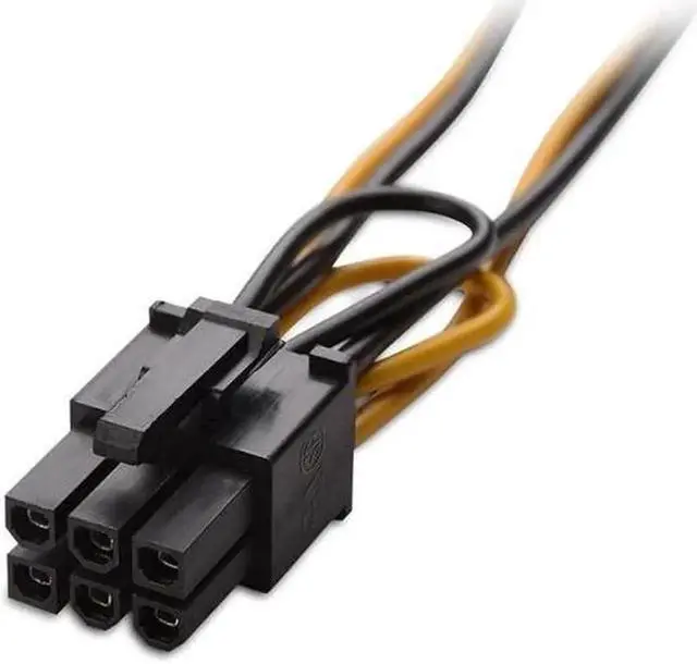 Alt view image 3 of 4 - 2-Pack 6 Pin to SATA Power Cable (SATA to 6 Pin PCIe) - 8 Inches