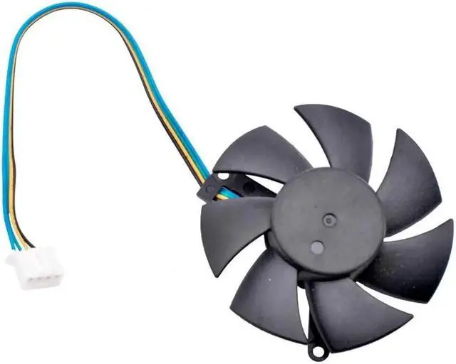 Alt view image 3 of 4 - DFB501012H 47mm diameter, 39mm hole pitch, DC12V 1.6W, 4 lines, cooling fan for soft router cooling aluminum sheet graphics card