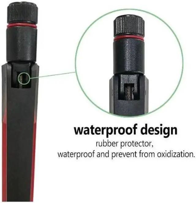 Alt view image 2 of 4 - 4 X 10dBi RP-SMA 2.4G5.8G Asus Dual Band ASUS Antenna AC88UAC68U Wall Through 10DBI High Gain 5GWIFI Antenna