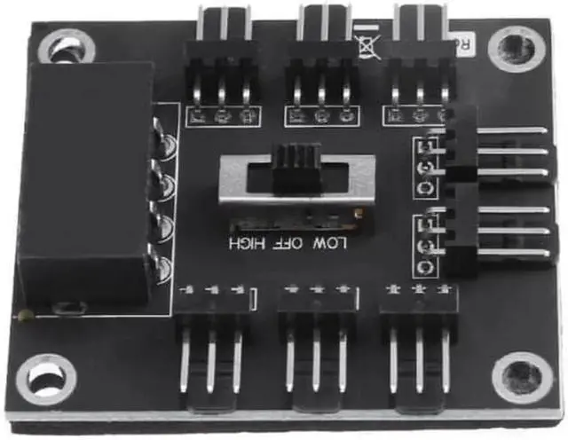 Alt view image 4 of 6 - New 4Pin to 8 Way DC 12V 3Pin Cooling Fan Splitter Power Hub Speed Controller PC Computer Power Connector Socket Adapter