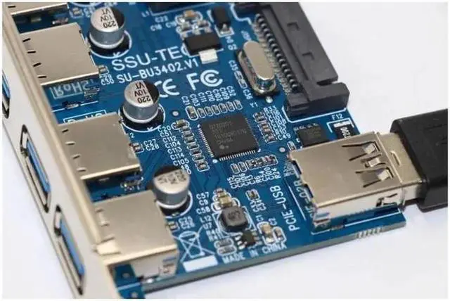 Alt view image 3 of 6 - Mainboard CPU Graphics Card Extention Cables PCI-E 1X to 16X Extender Riser Card SATA 4P Power Cable 4P Adapter Cable