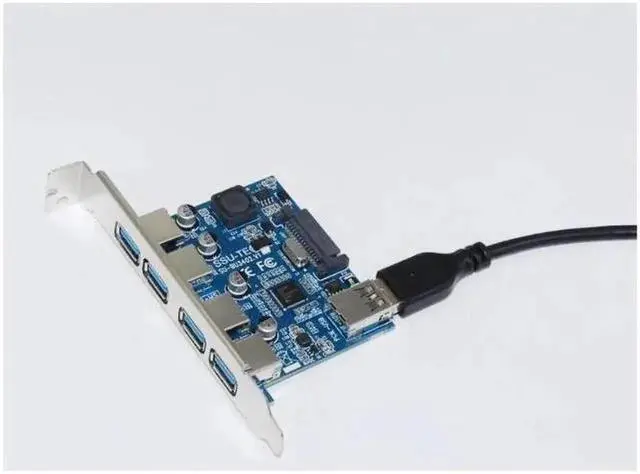 Alt view image 5 of 6 - Mainboard CPU Graphics Card Extention Cables PCI-E 1X to 16X Extender Riser Card SATA 4P Power Cable 4P Adapter Cable