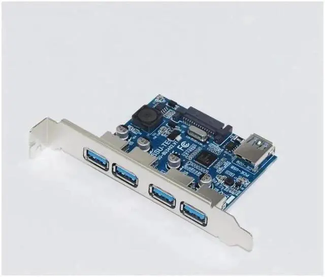 Alt view image 6 of 6 - Mainboard CPU Graphics Card Extention Cables PCI-E 1X to 16X Extender Riser Card SATA 4P Power Cable 4P Adapter Cable