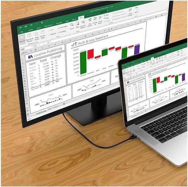 Alt view image 7 of 7 - Mini DisplayPort to DisplayPort Cable, 6 Feet, Gold-Plated Mini DP(Thunderbolt Compatible) to DP Cord (4K@60Hz, 2K@144Hz) Mini DP to DP Display Cable - Black