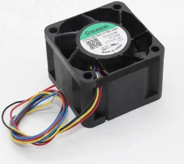 Main image of 40mm Fan High Speed Air Flow CFM VF40281BX-D180-S9H For Sunon 4028 12V fan 40mm Max Airflow Rate Server cooling Fan
