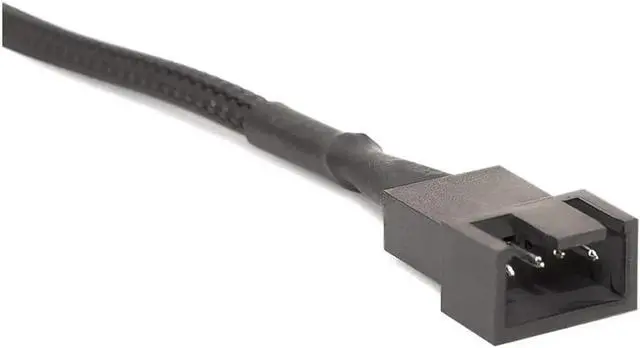 Alt view image 3 of 3 - PWM Fan Extension Cable - 10.5 inch PC Fan Extension Cable Compatible with ATX Case 3 Pin & 4 Pin Cooling Fans. Durable Black Nylon Braided Case Fan Extension Cable (5 Pack)