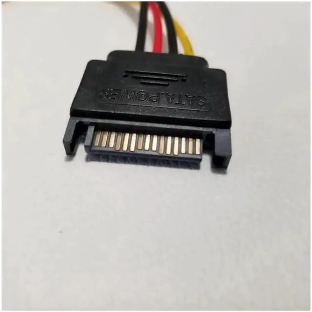 Alt view image 2 of 2 - SATA 15Pin to IDE Plus 4Pin Power Supply Adapter Cable Computer SATA Cable 10cm