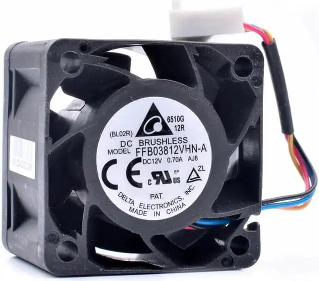 Main image of FFB03812VHN-A 3.8cm 3828 38mm 38x38x28mm 12V 0.70A server power cooling fan