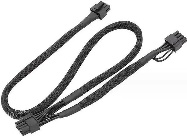 Alt view image 4 of 4 - Suitable for SEASONIC graphics card module cable snake leather bag module cable 8P to double 6+2P 8P to (6+2) 80cm (60+20cm)