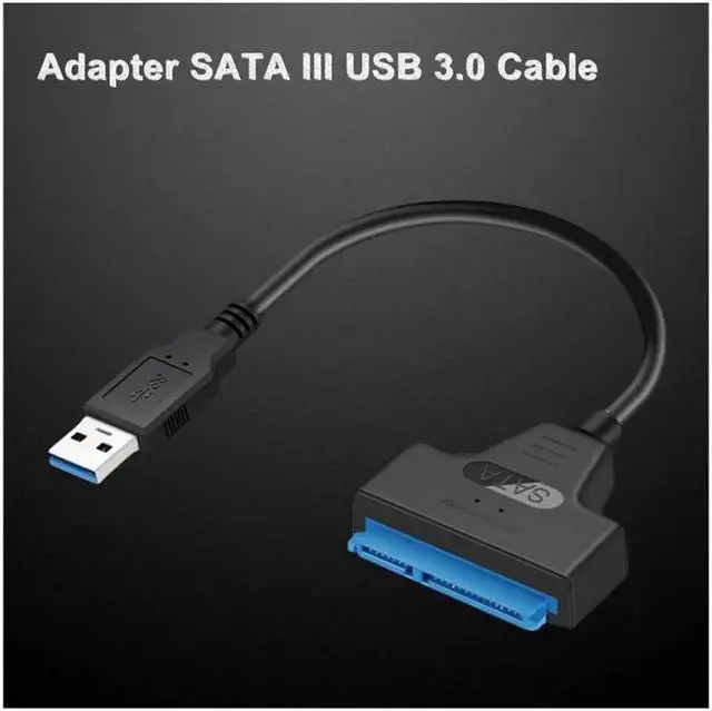 Alt view image 4 of 4 - USB 3.0 to SATA Adapter Converter Cable 22Pin SATAIII to USB3.0 Adapters to 2.5" SATA HDD SSD