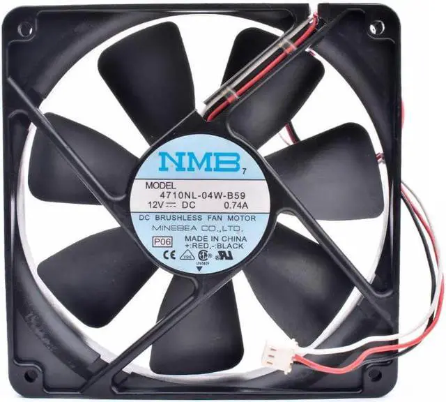 Main image of 4710NL-04W-B59 12cm 12025 120x120x25mm 120mm fan DC12V 0.74A chassis server 3 line cooling fan
