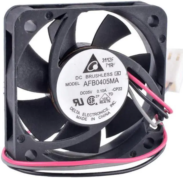 Alt view image 2 of 4 - AFB0405MA 4cm 40mm fan 4010 5V 0.10A Double Ball Bearing 5V Cooling Fan