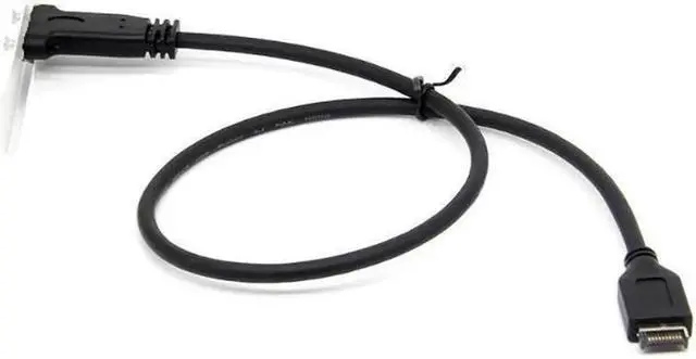 Alt view image 2 of 4 - XT-XINTE Motherboard Expansion Cable USB 3.1 Front Panel Header Type E Male to Usb-C Type C Female Computer Connector 50cm