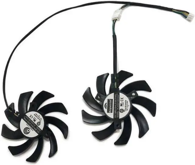 Alt view image 3 of 3 - PLD09210S12HH DC 12V 0.40A 85mm 4Pin R9-290X VGA GPU Cooling Fan For XFX R9 280X 270X 290X Graphics Card Cooler As Replacement