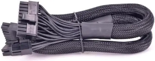 Main image of 14pin +10pin to 24Pin ATX Power Supply Cable 20+4Pin with Sleevefor Corsair AXi Series AX1500i AX1200i AX860i AX760i Modular