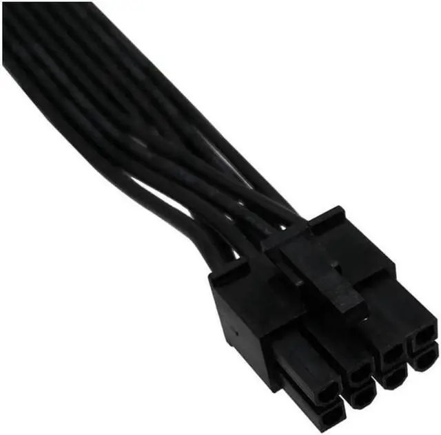 Alt view image 4 of 4 - PCIe 8 Pin Male to CPU 8 Pin (4+4) Male EPS-12V Motherboard Power Adapter Cable for Seasonic Modular Power Supply, 60cm