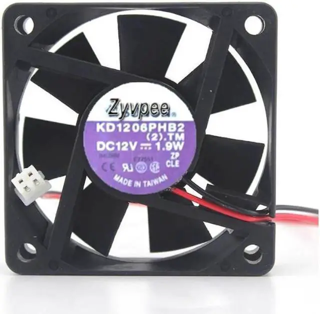 Main image of Zyvpee sunon KD1206PHB2 (2).TM 60*15MM DC 12V 1.9W 2 wires 2 pins 6cm case fan cooling fan