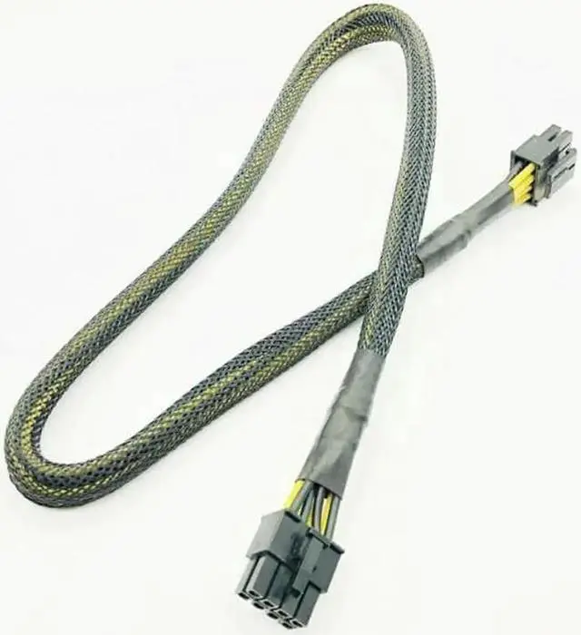 Main image of High Quality Black Sleeved CPU 8PIN 4+4PIN Modular Power Supply Cables 8Pin to 8Pin Power Cable for OCZ ZT/Great Wall 63CM 16AWG