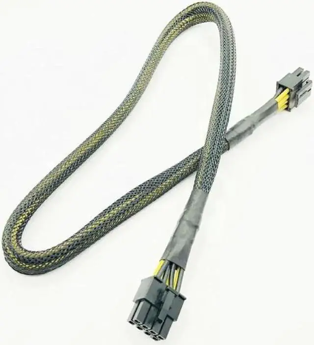 Main image of High Quality Black Sleeved CPU 8PIN 4+4PIN Modular Power Supply Cables 8Pin to 8Pin Power Cable for OCZ ZT/Great Wall 63CM 16AWG