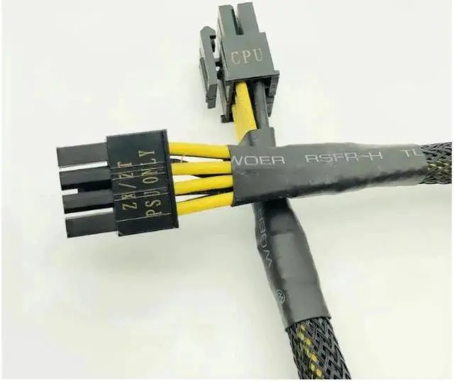 Alt view image 5 of 6 - High Quality Black Sleeved CPU 8PIN 4+4PIN Modular Power Supply Cables 8Pin to 8Pin Power Cable for OCZ ZT/Great Wall 63CM 16AWG