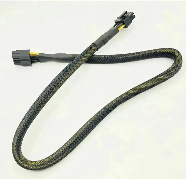 Alt view image 6 of 6 - High Quality Black Sleeved CPU 8PIN 4+4PIN Modular Power Supply Cables 8Pin to 8Pin Power Cable for OCZ ZT/Great Wall 63CM 16AWG