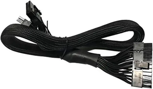 Alt view image 2 of 5 - AYA 24" (24-Inch) ATX 24-Pin to 18-Pin + 10-Pin Extension Modular Power Supply Cable for Coolermaster V850, V700, V1000