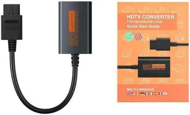 Alt view image 2 of 3 - For NGC/SNES/N64 To HDMI-compatible Converter Adapter For Nintend 64 For GameCube Plug And Play Full Digital Cable