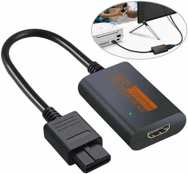 Alt view image 3 of 3 - For NGC/SNES/N64 To HDMI-compatible Converter Adapter For Nintend 64 For GameCube Plug And Play Full Digital Cable